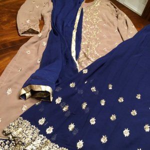 Indian/Pakistani/Bollywood/Desi/ Punjabi Palazzo/Suit -3pc